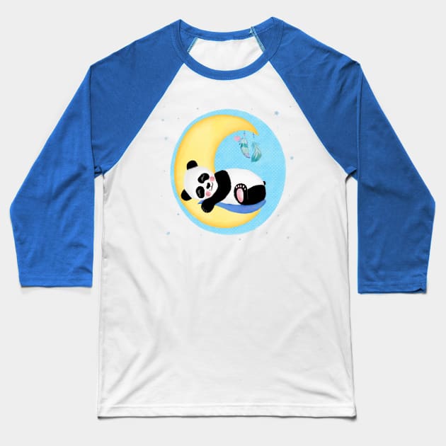 Baby Panda boy Baseball T-Shirt by CalliLetters